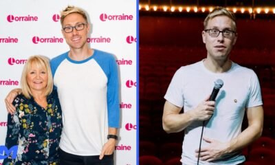 Ninette Veale pictured with Russell Howard, highlighting her public connection as the comedian’s mother